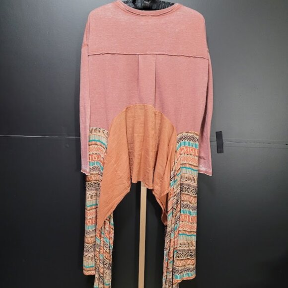 The Morgan Factory Repurposed Boho Hippy Flowy Blouse Sz L/XL - Picture 9 of 12